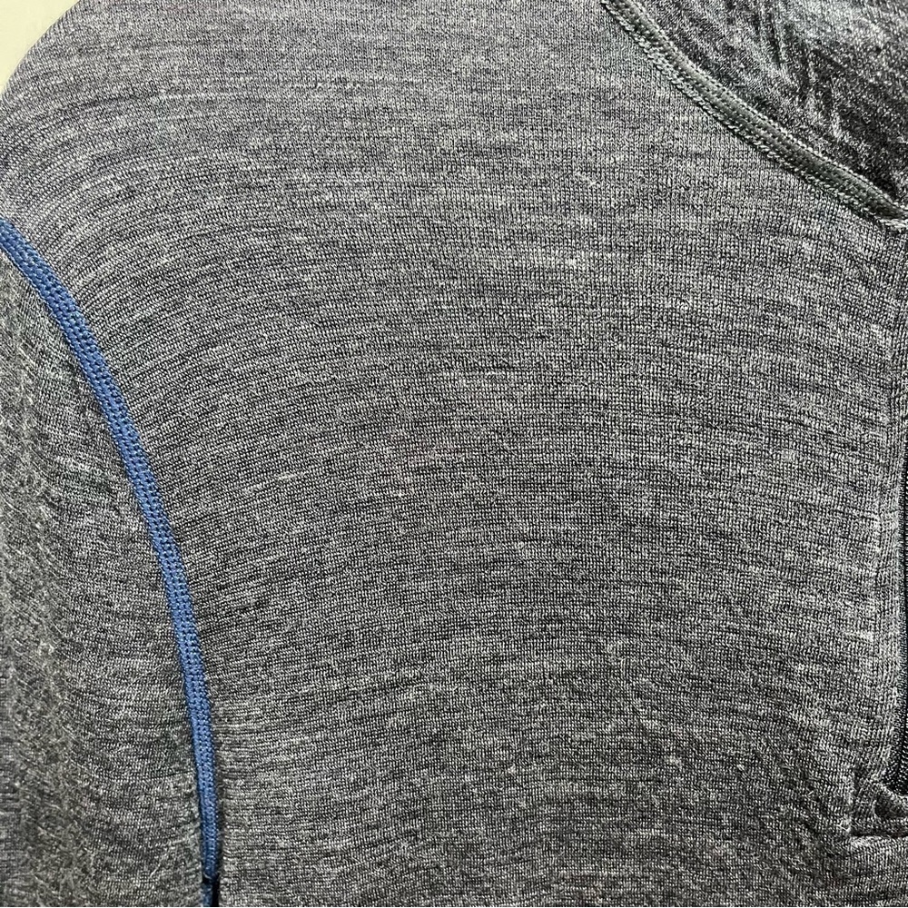 Pendleton Charcoal Wool Blend Base Layer 1/4 Zip Sweater Hiking Outroor Camping - Picture 6 of 11